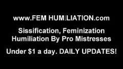 Afspelen Dominatrix vernedert Sissy in lingerie - POV BDSM Fetisjervaring