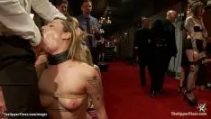 Redare Knuckle downs mare sashay gang până spang fucked